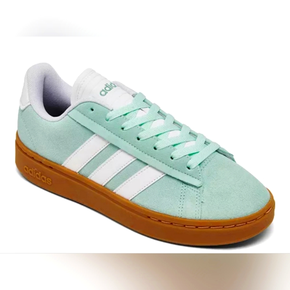 Adidas Grand Court Alpha Teal Green Blue Sneaker Men 7 Or Women 8.5 Unisex